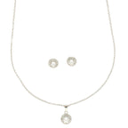 J Pearls Sophisticated 925 Silver Pendant Set