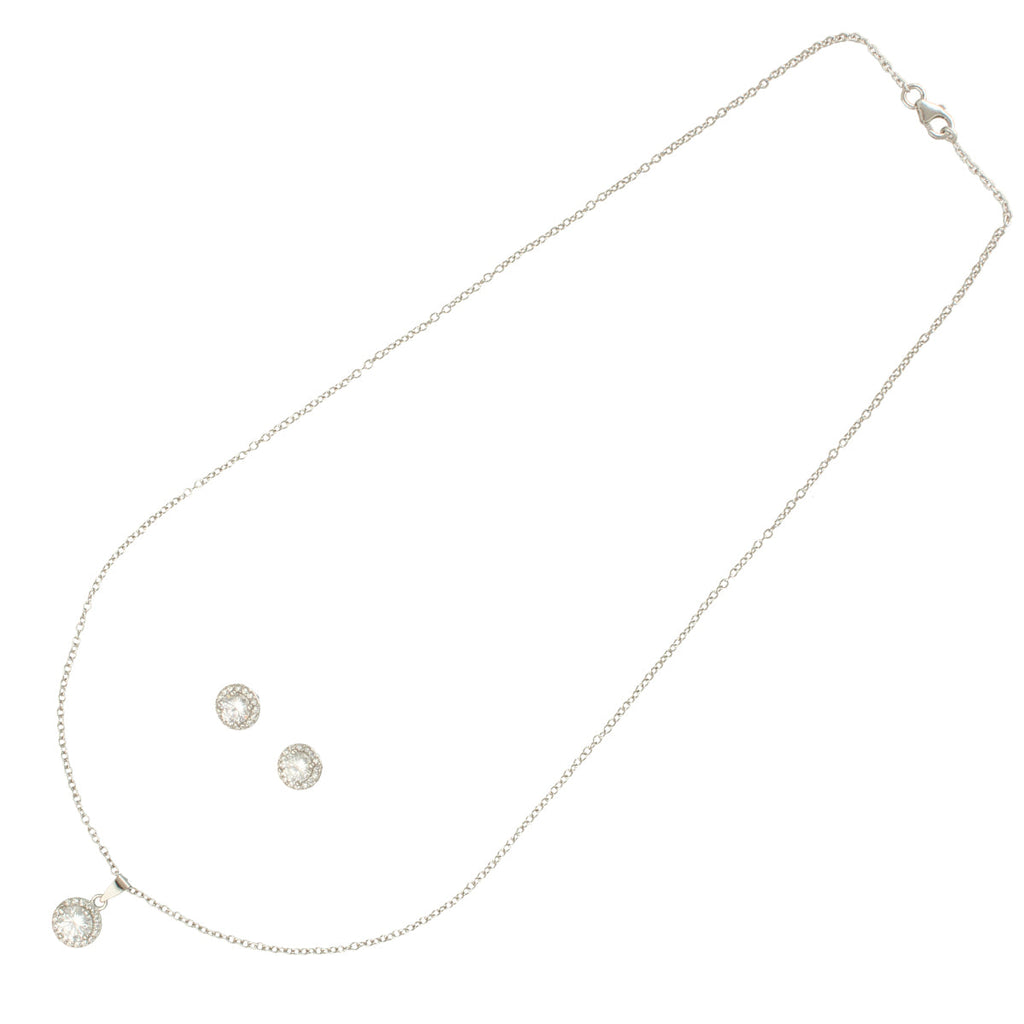 J Pearls Sophisticated 925 Silver Pendant Set