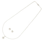 J Pearls Sophisticated 925 Silver Pendant Set