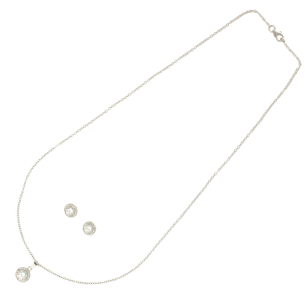 J Pearls Sophisticated 925 Silver Pendant Set