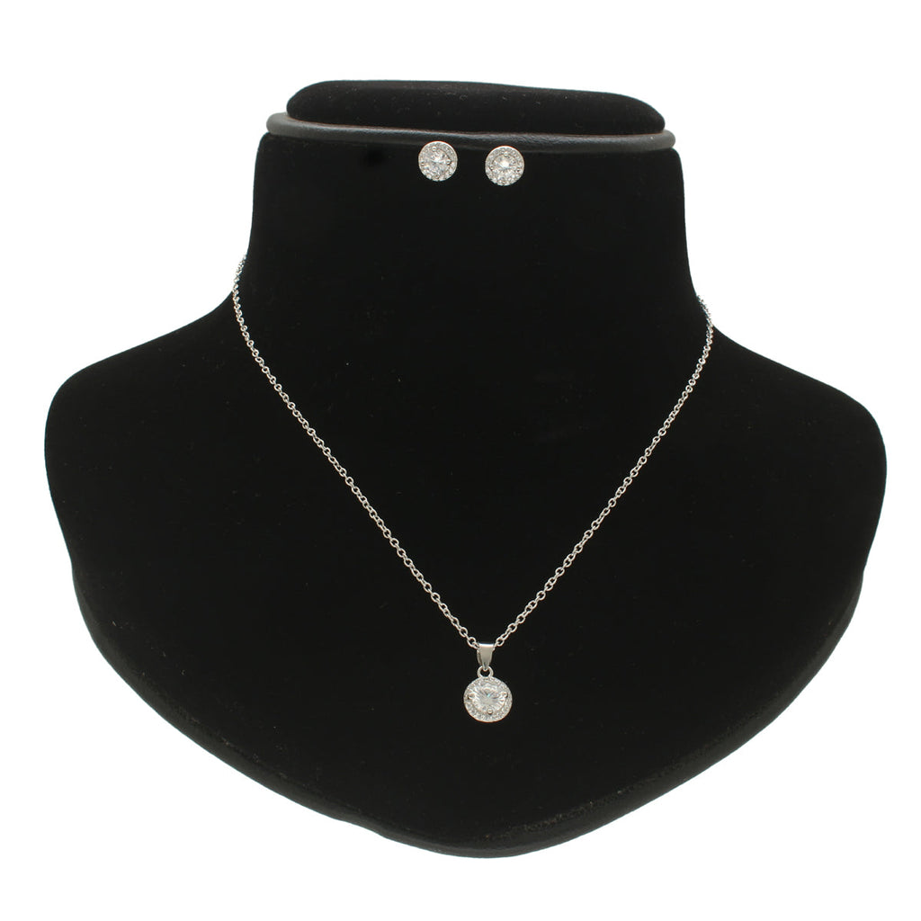 J Pearls Sophisticated 925 Silver Pendant Set