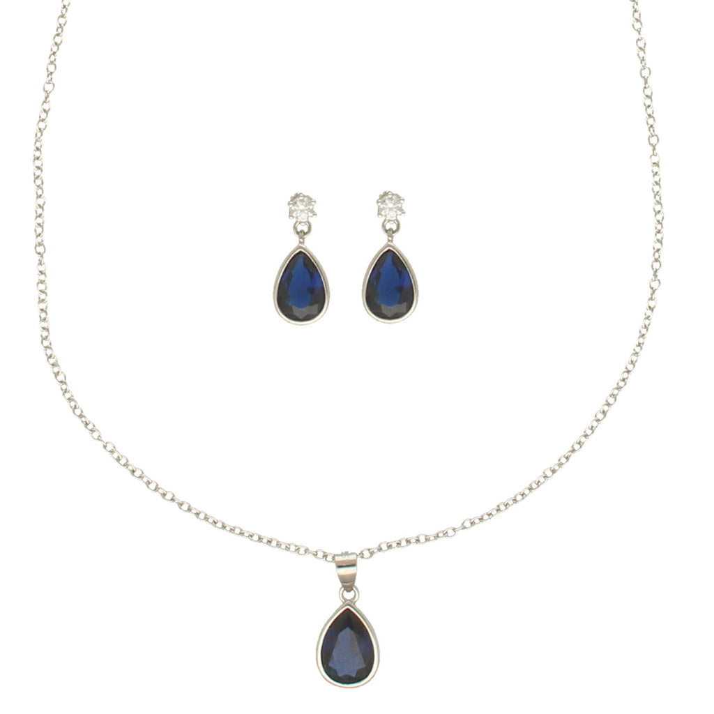 J Pearls Intricate 925 Silver Designer Pendant Set