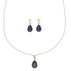 J Pearls Intricate 925 Silver Designer Pendant Set
