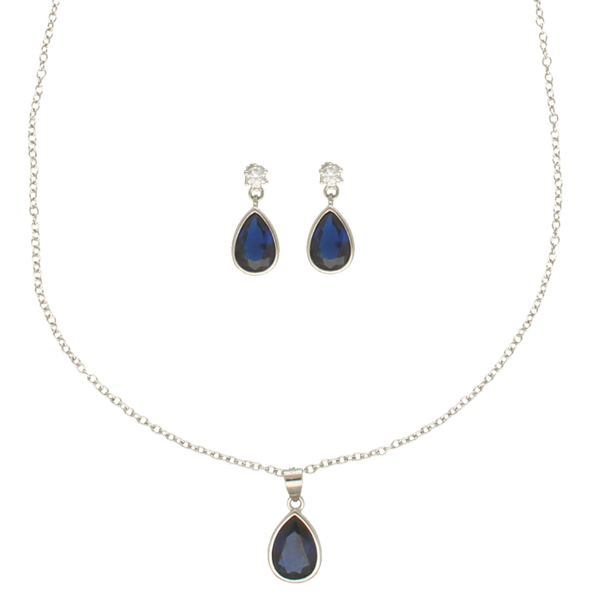 J Pearls Intricate 925 Silver Designer Pendant Set