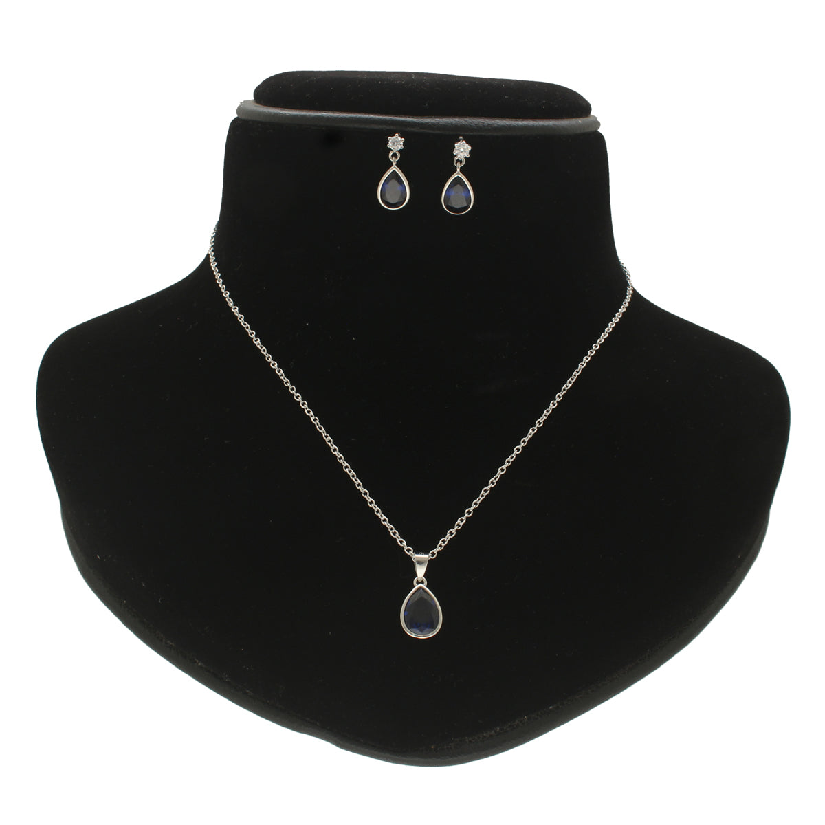 J Pearls Intricate 925 Silver Designer Pendant Set