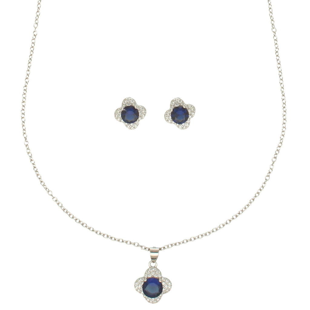 J Pearls Minimalist 925 Silver Pendant Set