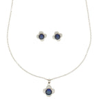 J Pearls Minimalist 925 Silver Pendant Set
