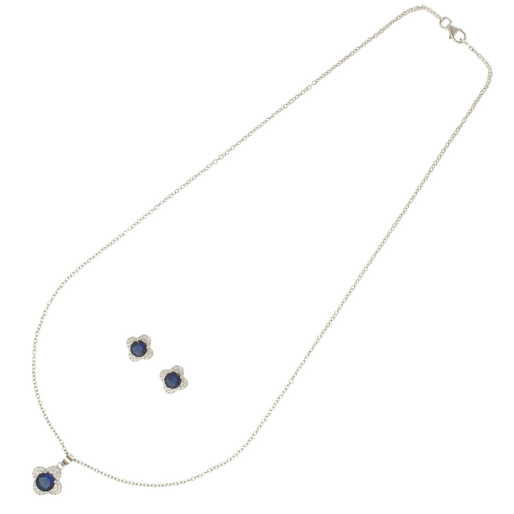 J Pearls Minimalist 925 Silver Pendant Set