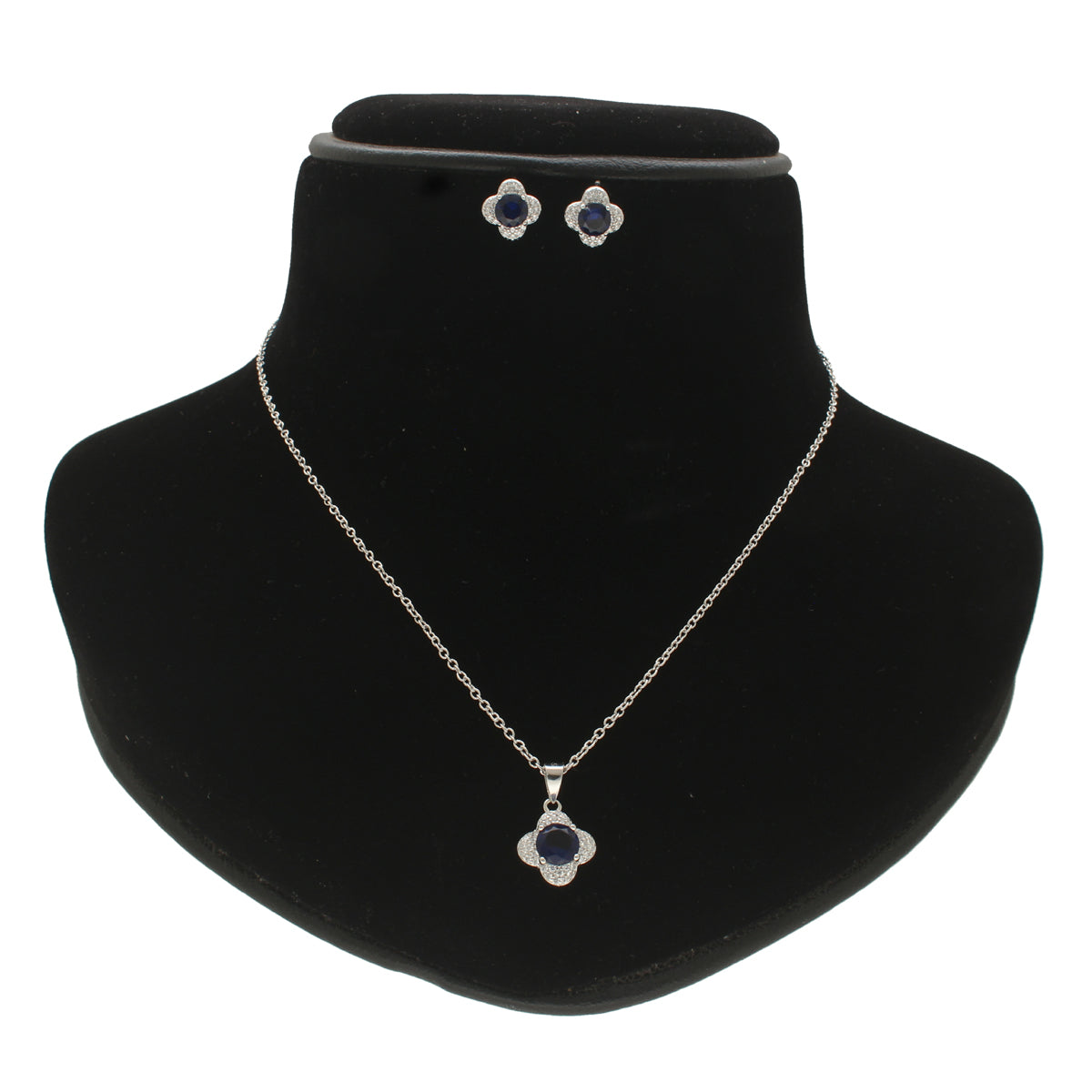 J Pearls Minimalist 925 Silver Pendant Set