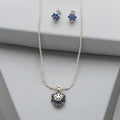 J Pearls Trendy 925 Silver Pendant Set
