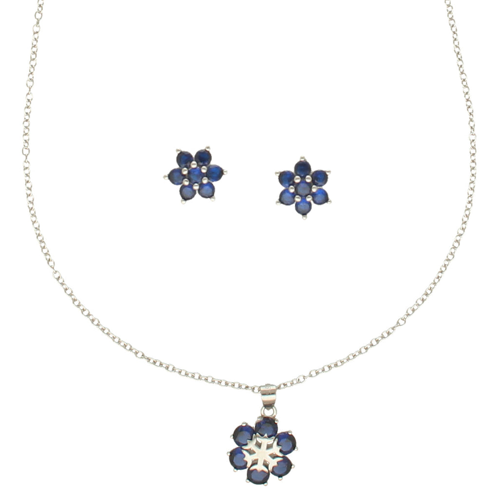 J Pearls Trendy 925 Silver Pendant Set