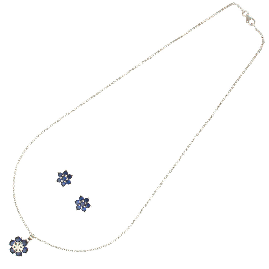 J Pearls Trendy 925 Silver Pendant Set