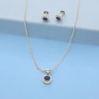 J Pearls Classic 925 Silver Pendant Set