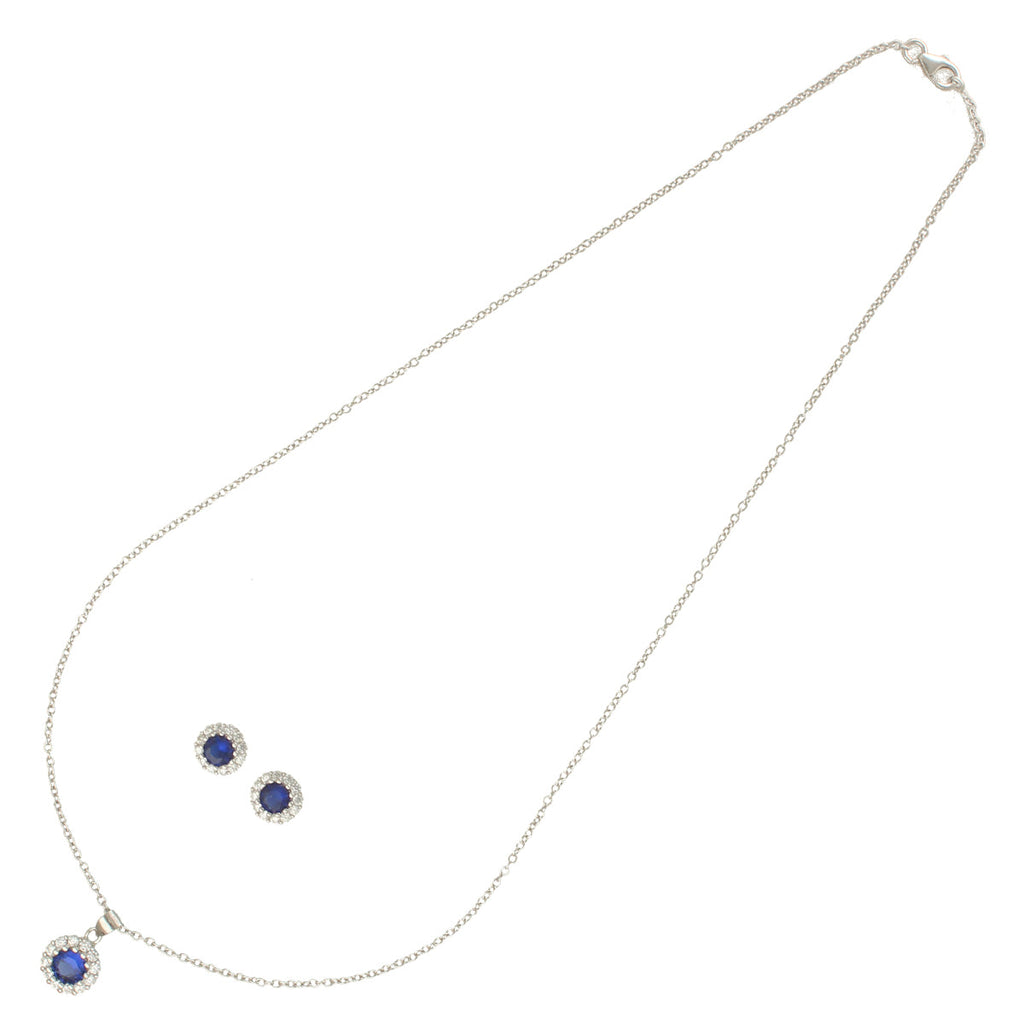 J Pearls Classic 925 Silver Pendant Set