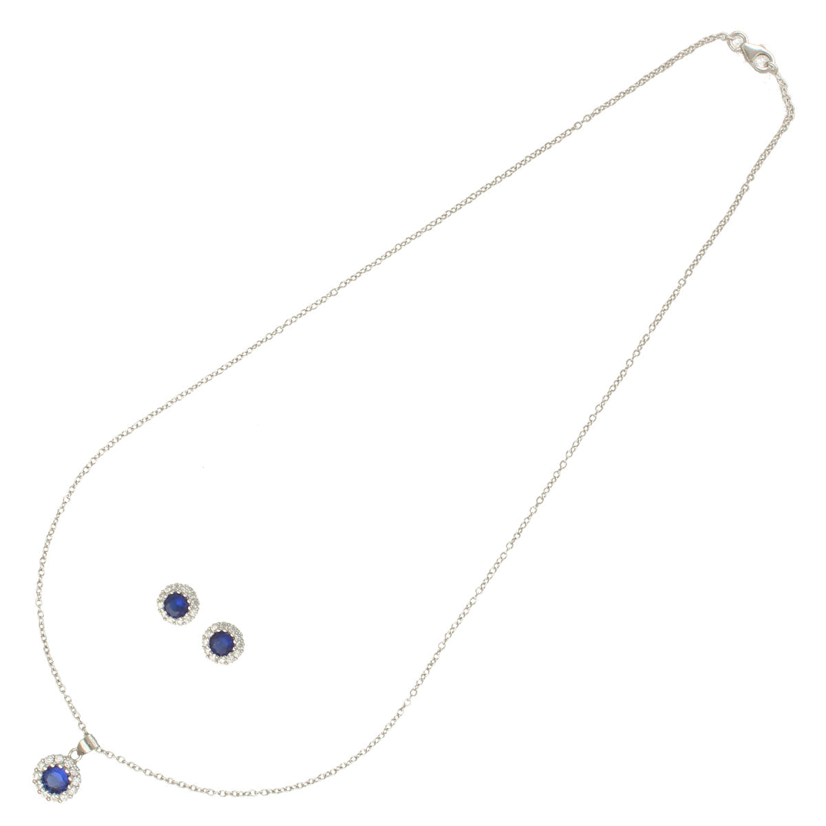 J Pearls Classic 925 Silver Pendant Set