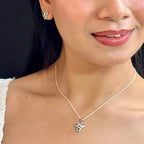 J Pearls Designer 925 Silver Pendant Set Jewelry