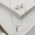 J Pearls Artistic 925 Sterling Silver Pendant Set