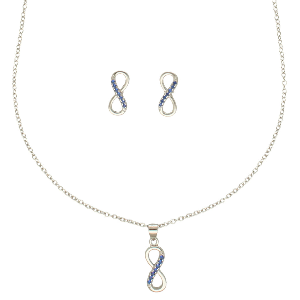 J Pearls Artistic 925 Sterling Silver Pendant Set