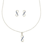 J Pearls Artistic 925 Sterling Silver Pendant Set