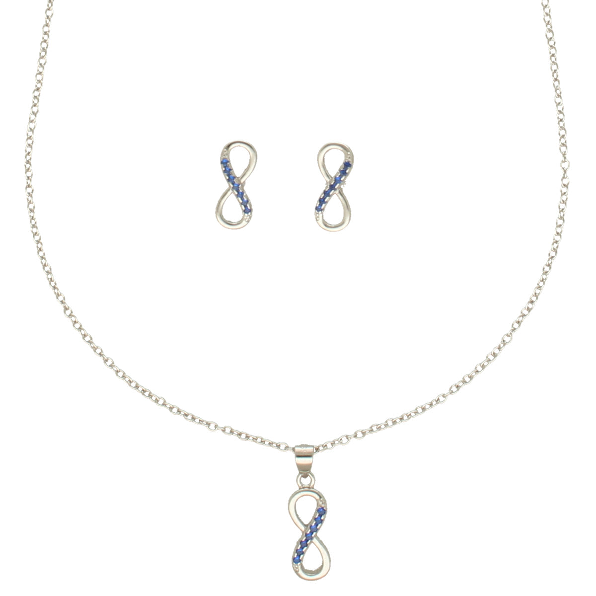 J Pearls Artistic 925 Sterling Silver Pendant Set