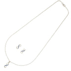 J Pearls Artistic 925 Sterling Silver Pendant Set
