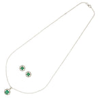 J Pearls Luxury 925 Sterling Silver Pendant Set