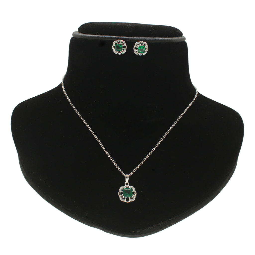 J Pearls Luxury 925 Sterling Silver Pendant Set