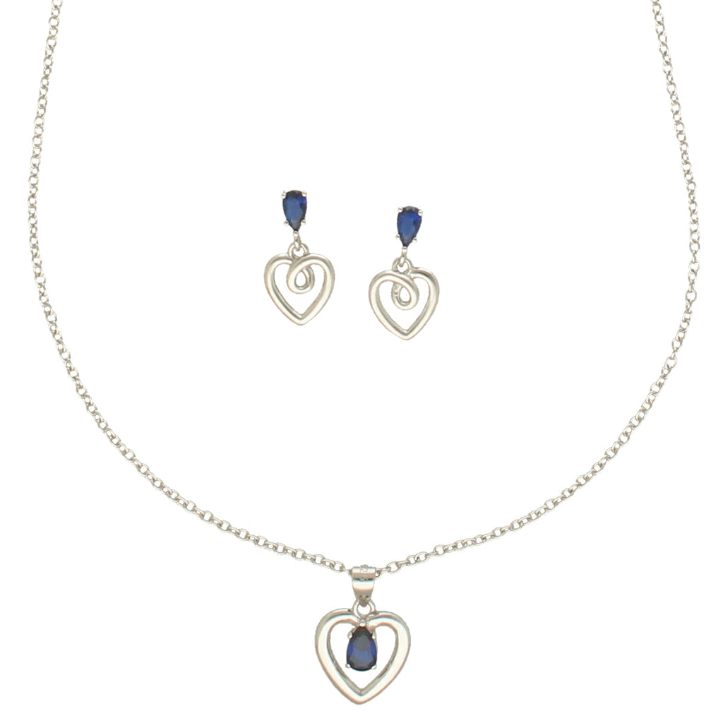 J Pearls Unique 925 Sterling Silver Pendant Set