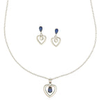 J Pearls Unique 925 Sterling Silver Pendant Set