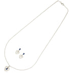 J Pearls Unique 925 Sterling Silver Pendant Set