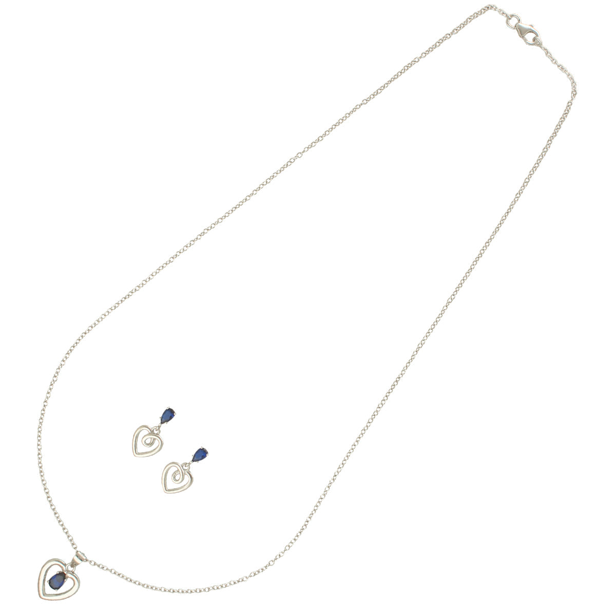 J Pearls Unique 925 Sterling Silver Pendant Set
