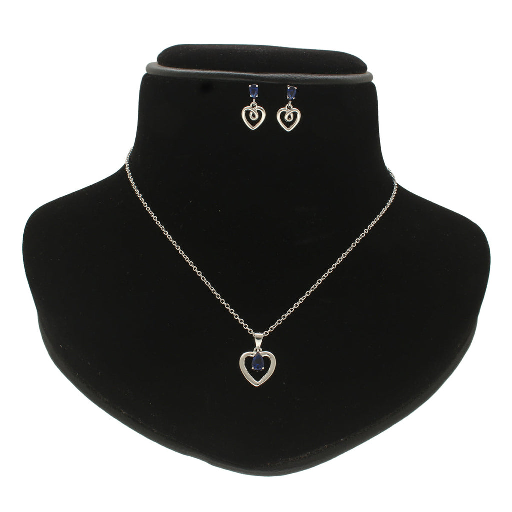 J Pearls Unique 925 Sterling Silver Pendant Set