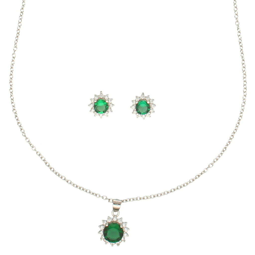 J Pearls Contemporary 925 Silver Pendant Set