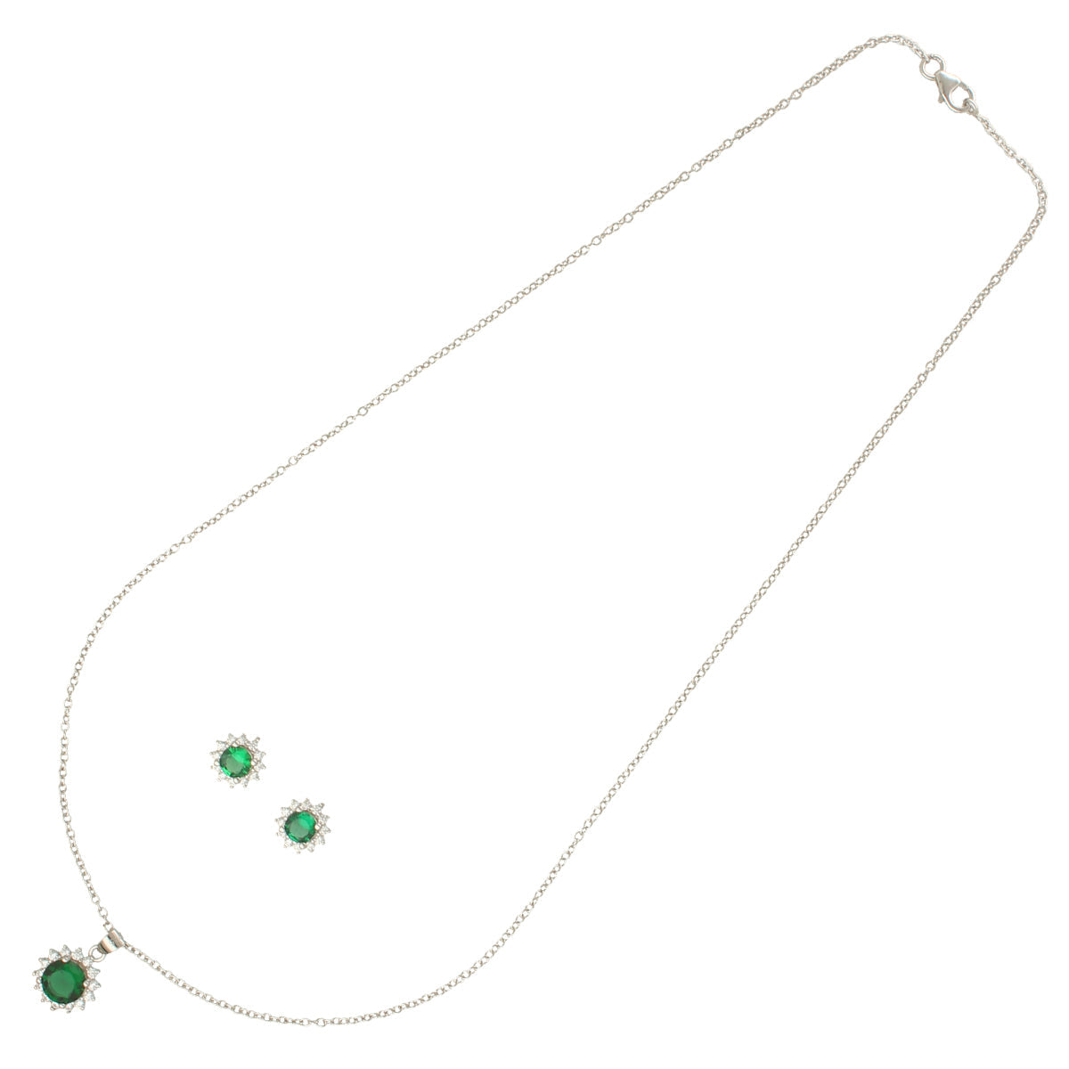J Pearls Contemporary 925 Silver Pendant Set