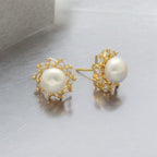 J Pearls Caralin Pearl Earrings Pack 2 - Distacart