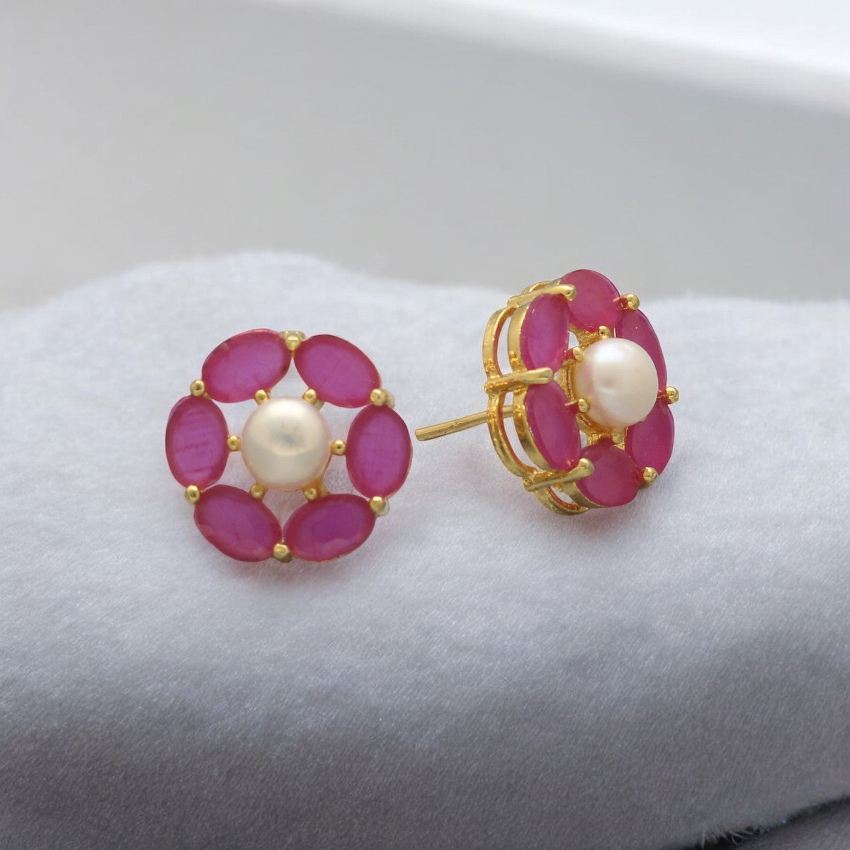 J Pearls Diven Pearl Earrings Pack 2 - Distacart