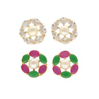 J Pearls Gia Pearl Earrings Pack 2 - Distacart