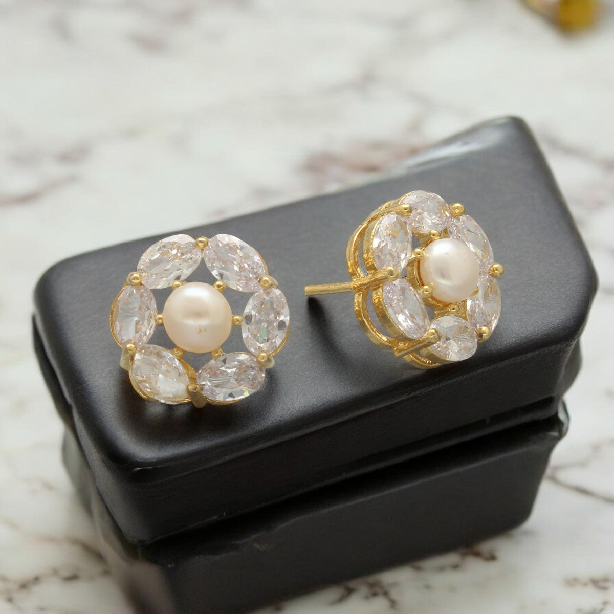 J Pearls Gia Pearl Earrings Pack 2 - Distacart