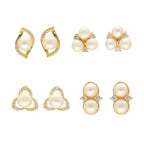 J Pearls Tanay Pearl Earrings Pack 4 - Distacart