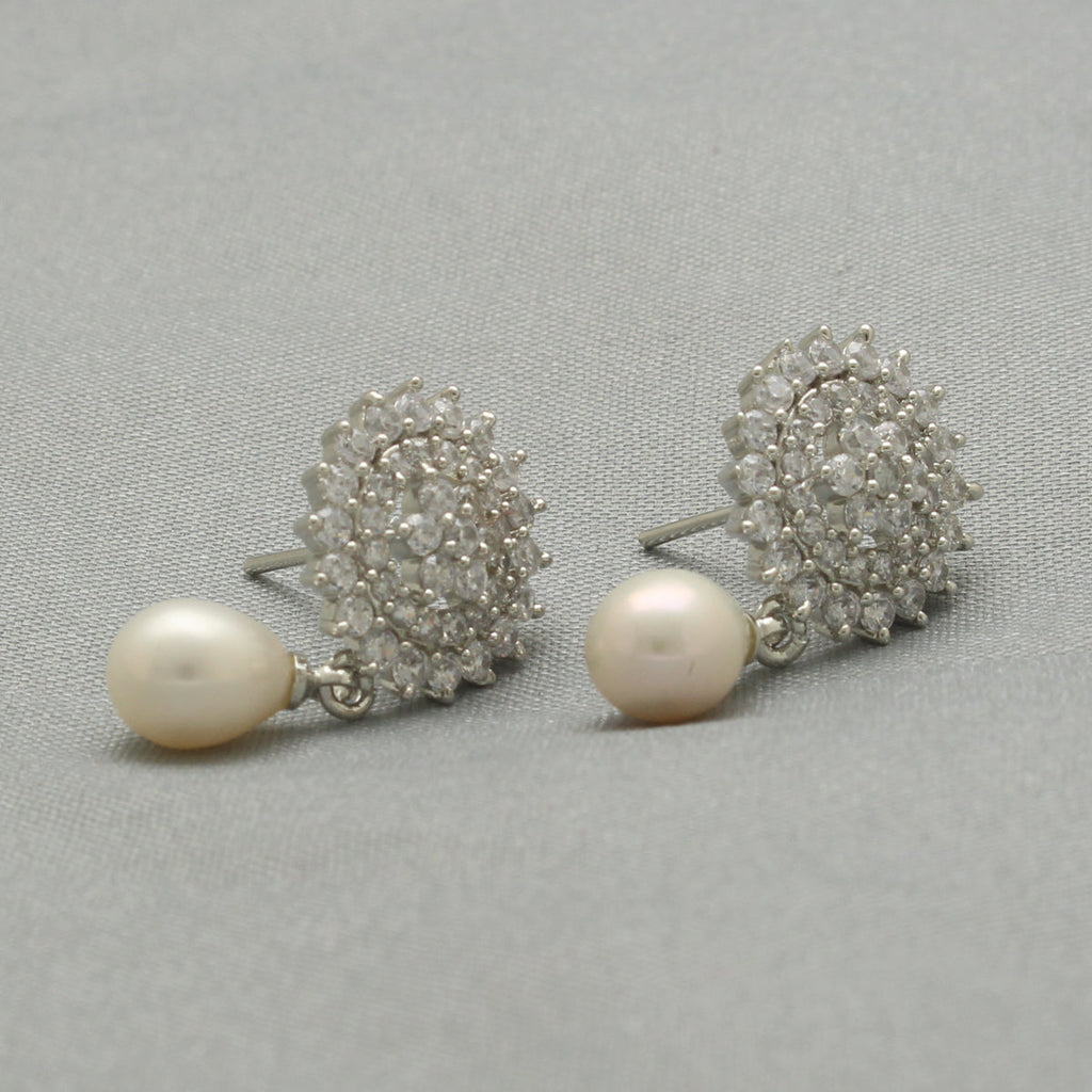 J Pearls Esita Pearl Earrings Pack 2 - Distacart