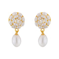 J Pearls Aura Drop Pearl Earrings - Real Pearl Jewelry - Distacart