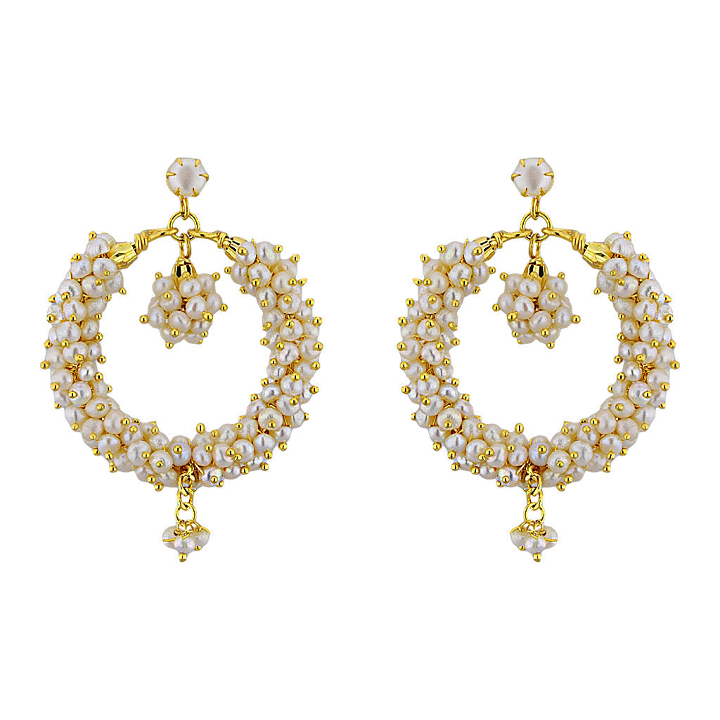 J Pearls Ethnic Banjara Baalis - Real Pearl Jewelry - Distacart