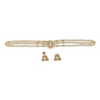 J Pearls Mahika 3 Lines Pearl Choker Set