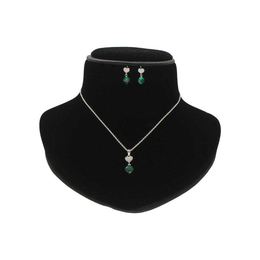 J Pearls Luvya 925 Silver Pendant Set