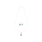 J Pearls Luvya 925 Silver Pendant Set