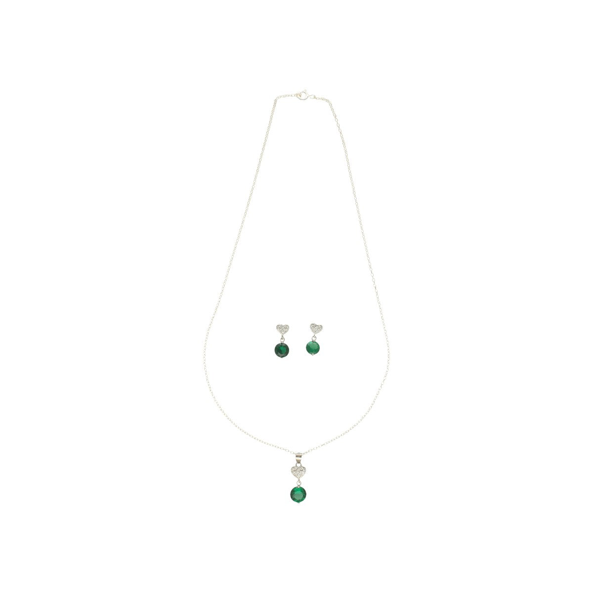 J Pearls Luvya 925 Silver Pendant Set