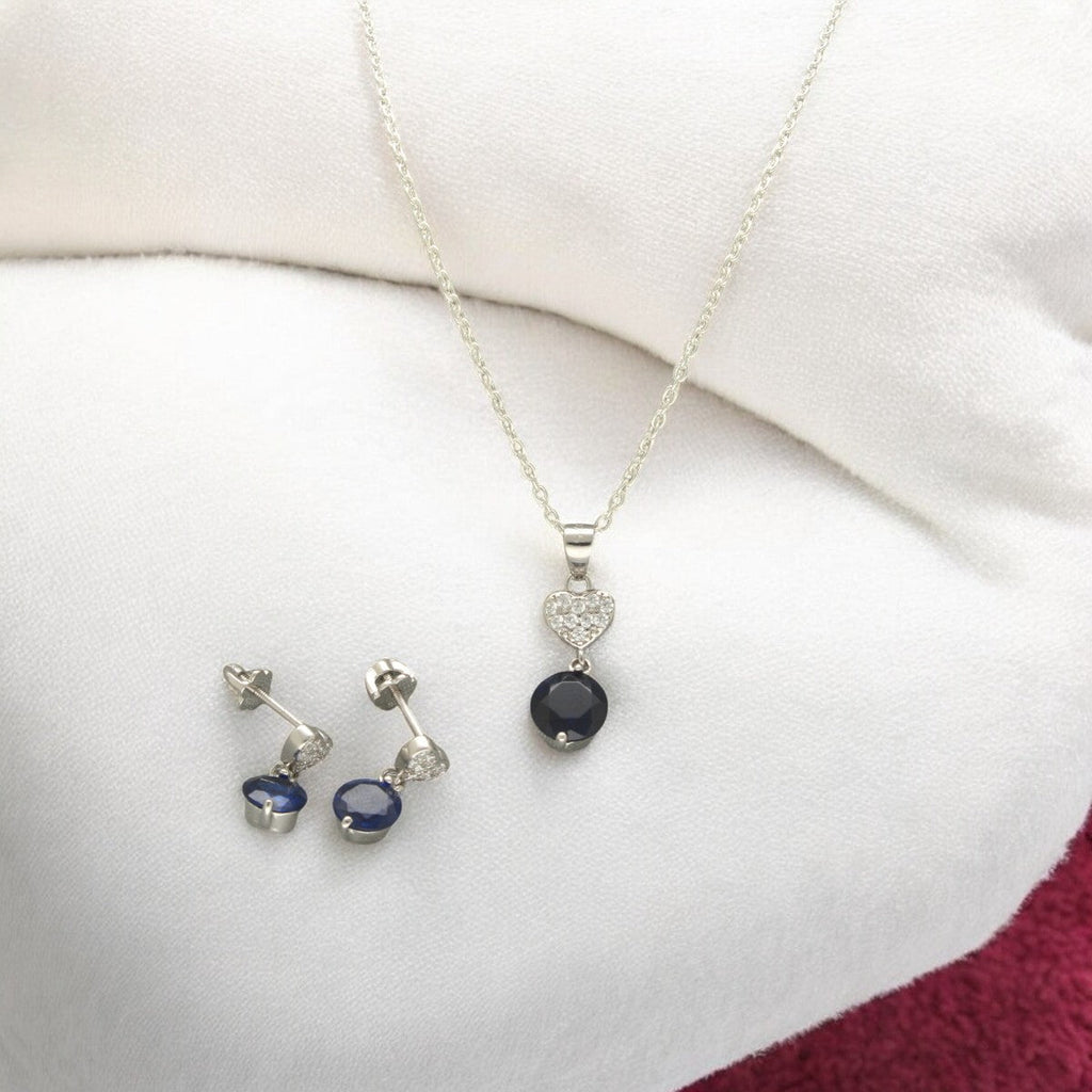 J Pearls Clara 925 Silver Pendant Set