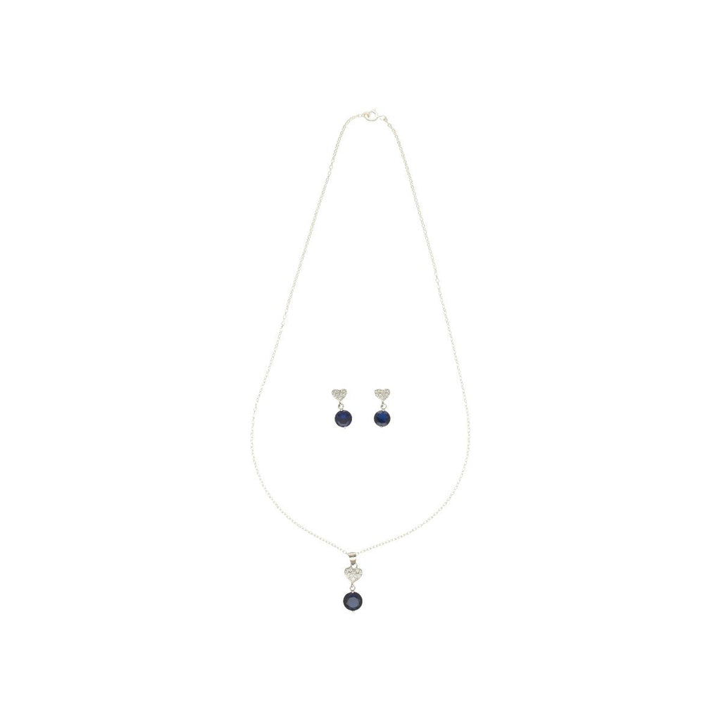 J Pearls Clara 925 Silver Pendant Set