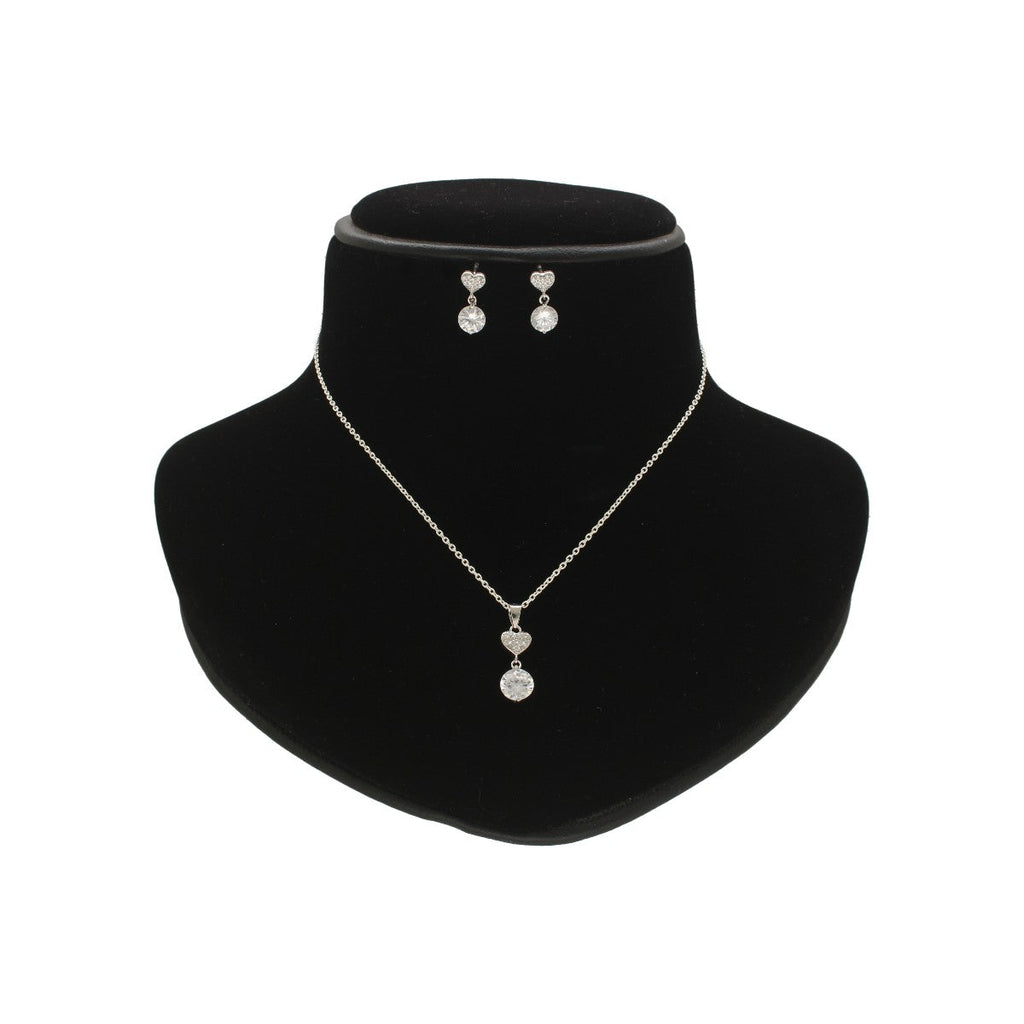 J Pearls Adora 925 Silver Pendant Set