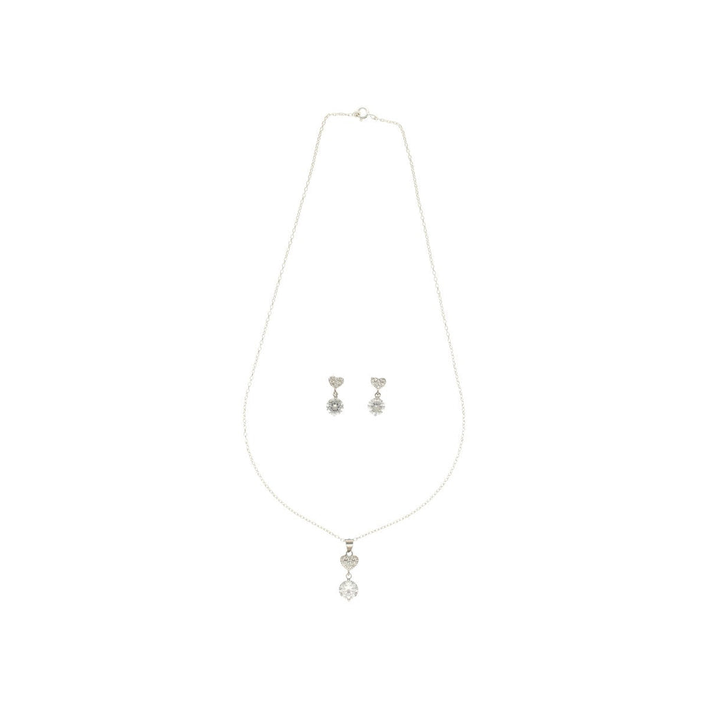 J Pearls Adora 925 Silver Pendant Set